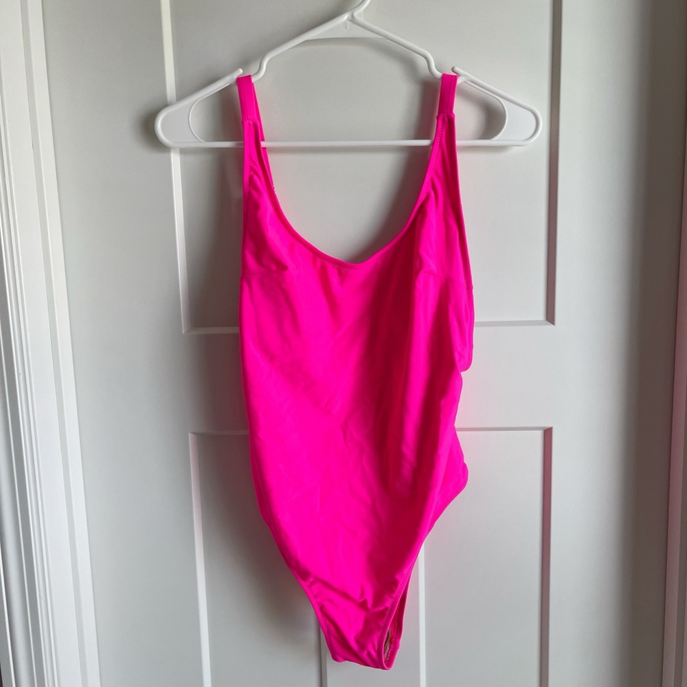 Neon Pink One-Piece Swimsuit